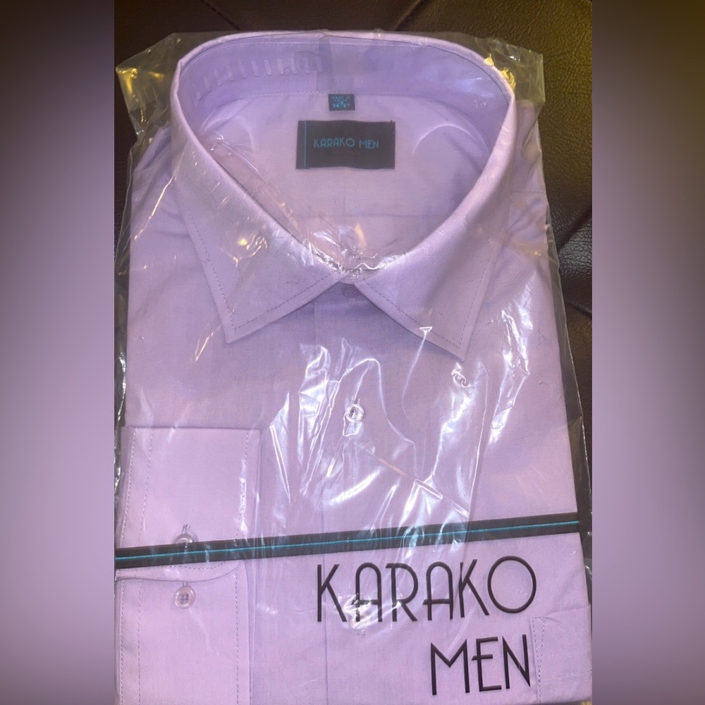 purple dress shirt